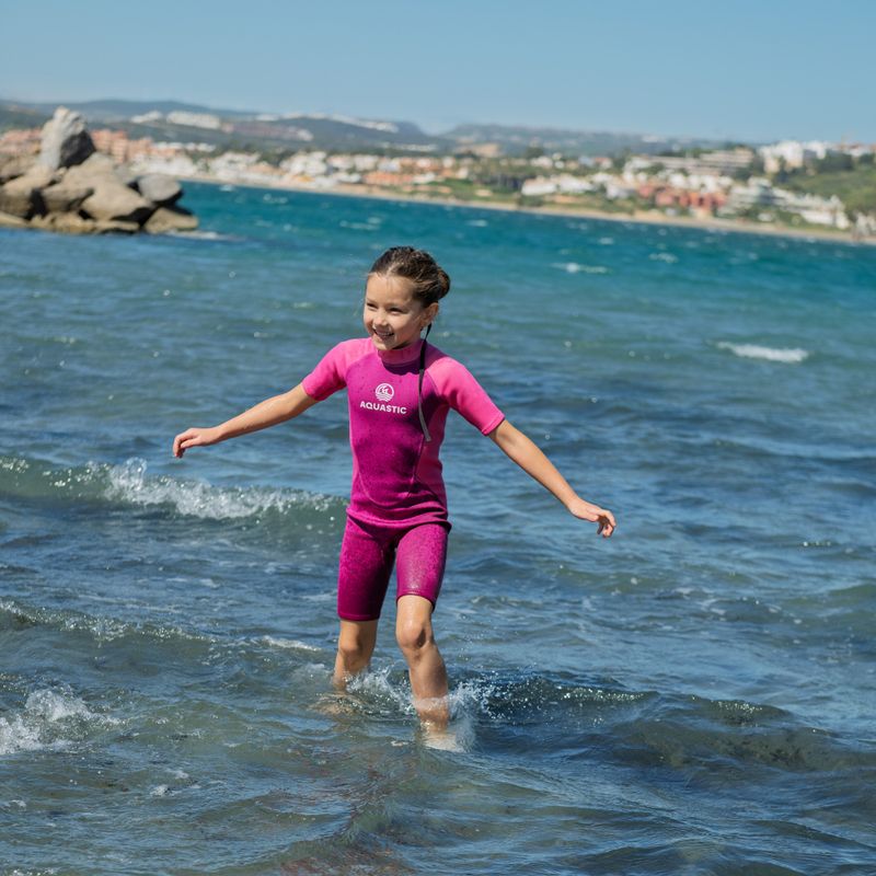 Schiuma da nuoto per bambini AQUASTIC Wavey Jrg 2 mm rosa 12