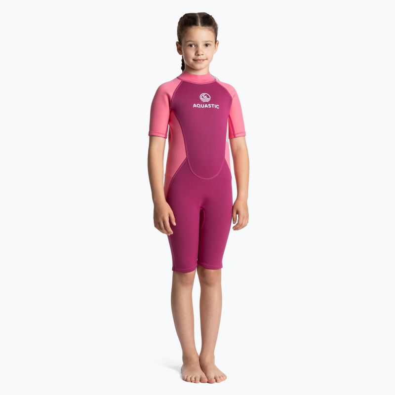 Schiuma da nuoto per bambini AQUASTIC Wavey Jrg 2 mm rosa 2