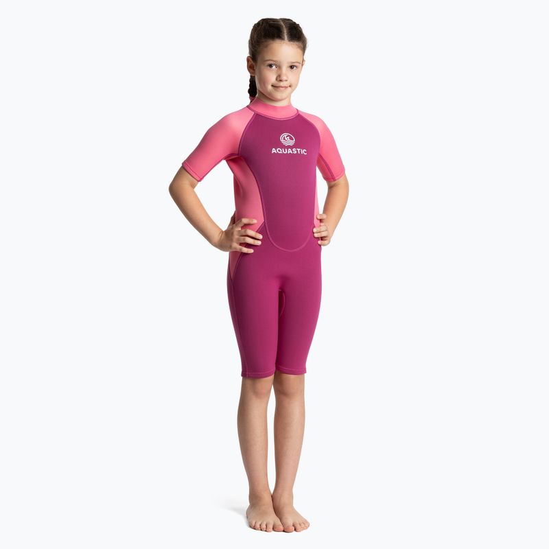 Schiuma da nuoto per bambini AQUASTIC Wavey Jrg 2 mm rosa 8