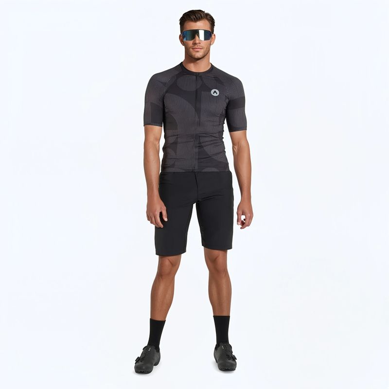 Maglia da ciclismo ATTABO Vites da uomo, nero 2