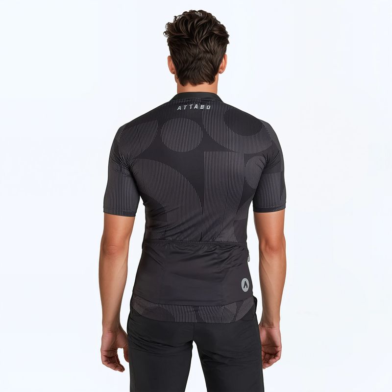 Maglia da ciclismo ATTABO Vites da uomo, nero 3