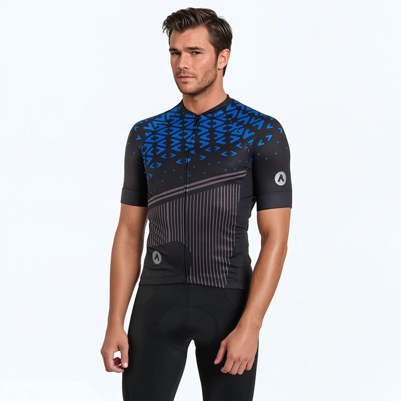 Maglia da ciclismo ATTABO Tevi uomo nero/blu