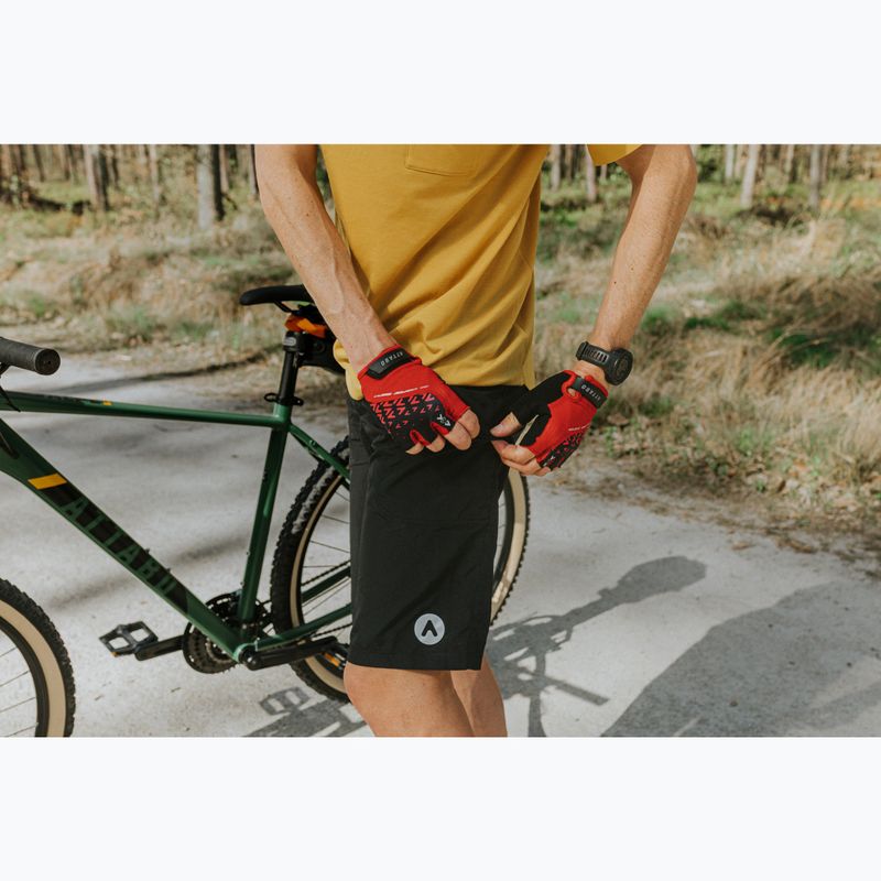 Pantaloncini da ciclismo ATTABO Ryst 2in1 da uomo, nero 11
