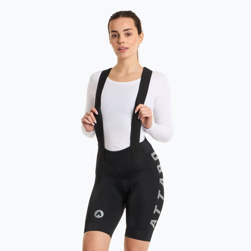 Pantaloncini con pettorina ATTABO Kirun WMNS da donna, nero