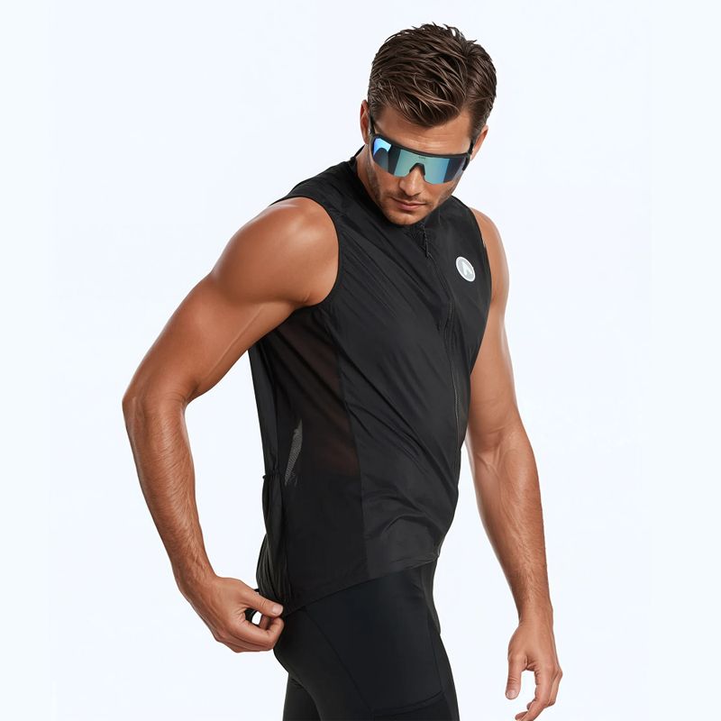ATTABO Gilet Cahayo Gilet da bici antivento nero 4