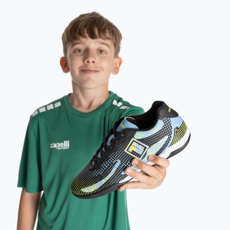 Scarpe da calcio OneTeam Robero Teen IC da bambino nero/blu 12