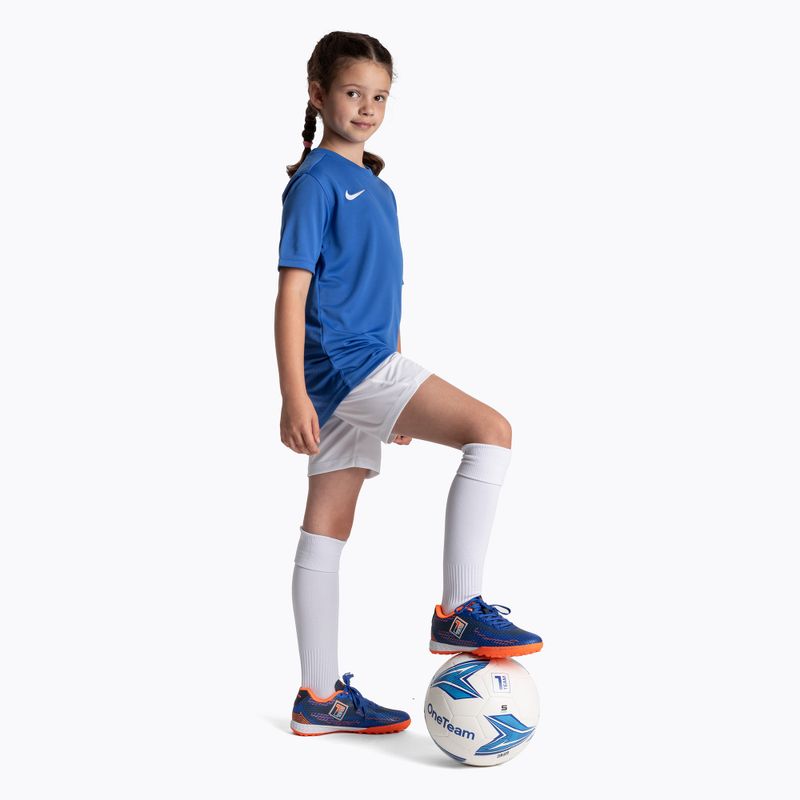 Scarpe da calcio OneTeam Robero Teen TF per bambini blu navy/arancio 10