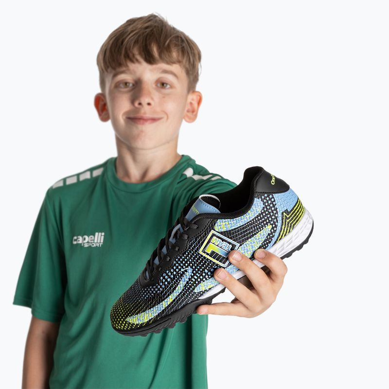 Scarpe da calcio OneTeam Robero Teen TF da bambino nero/blu 12