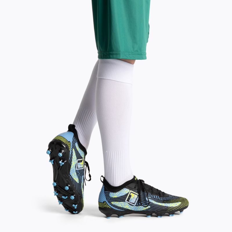 Scarpe da calcio da bambino OneTeam Robero Teen FG/AG nero/blu 2