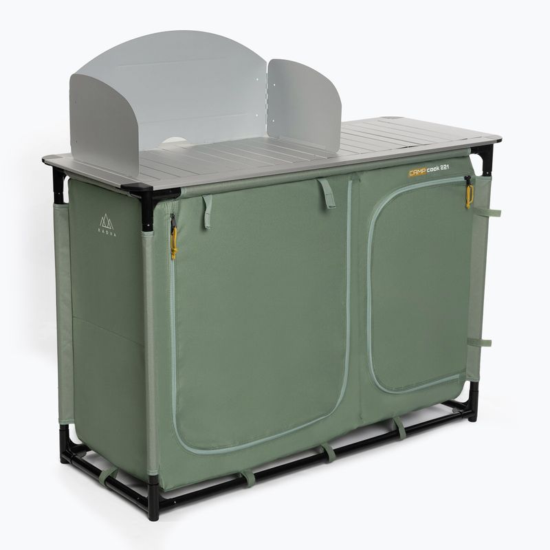 Armadio da cucina da campeggio KADVA CAMPcook 221 verde