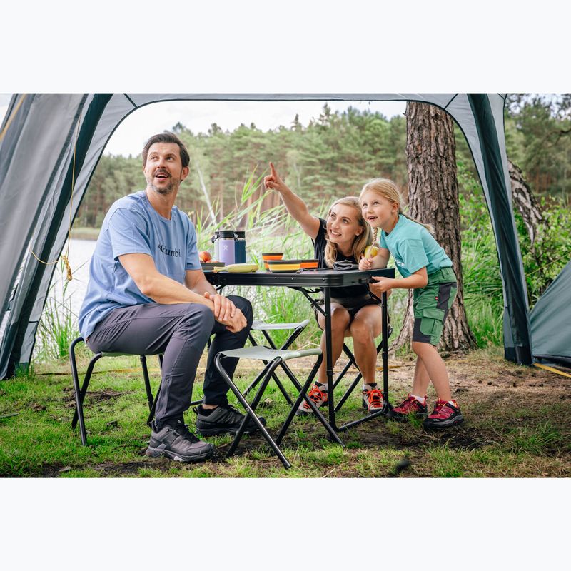Tavolo da campeggio pieghevole + sedie KADVA CAMPtable set per 4-6 persone grigio 5