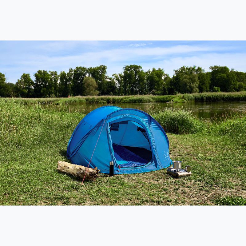 Tenda da campeggio per 3 persone KADVA Tartuga 3 blu 2