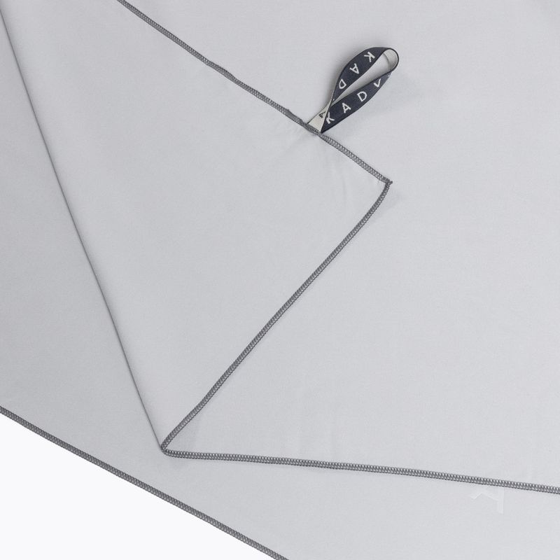 Asciugamano ad asciugatura rapida KADVA Tuala XL 175x110 cm grigio 3