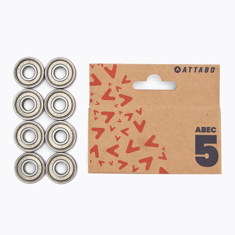 ATTABO Cuscinetti ABEC 5 8 pezzi argento