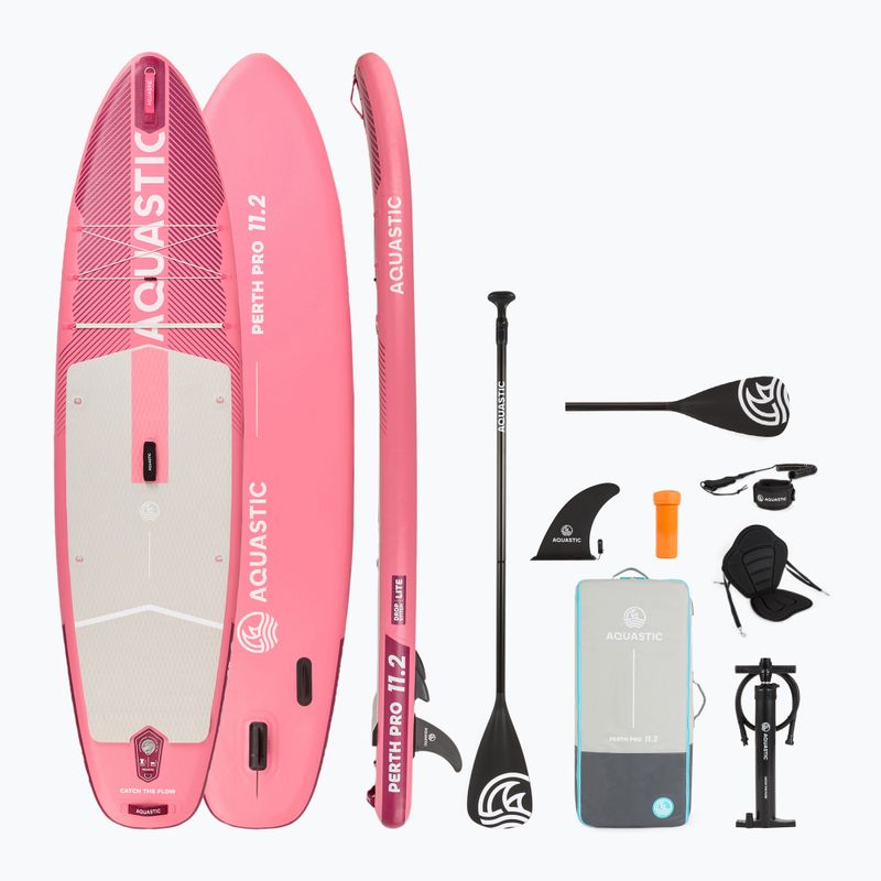 Tavola SUP AQUASTIC Perth Pro 11'2" all-round pink
