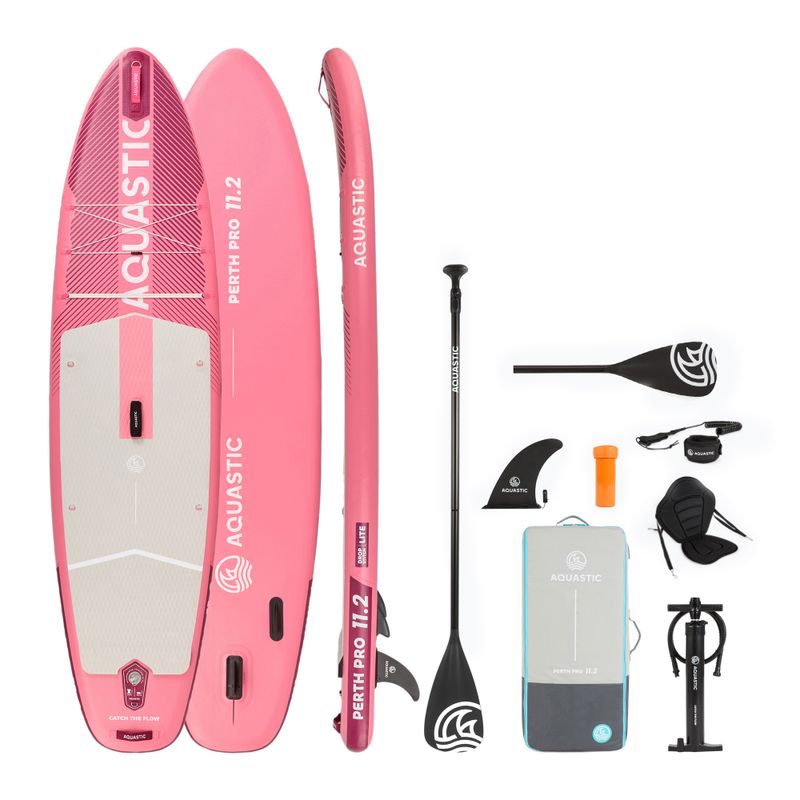 AQUASTIC SUP board Perth Pro 11'2" allround rosa 21