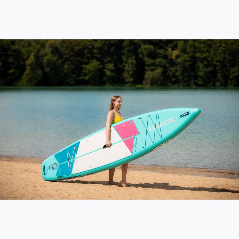 Set tavola SUP gonfiabile AQUASTIC Touring 11'6" green 21