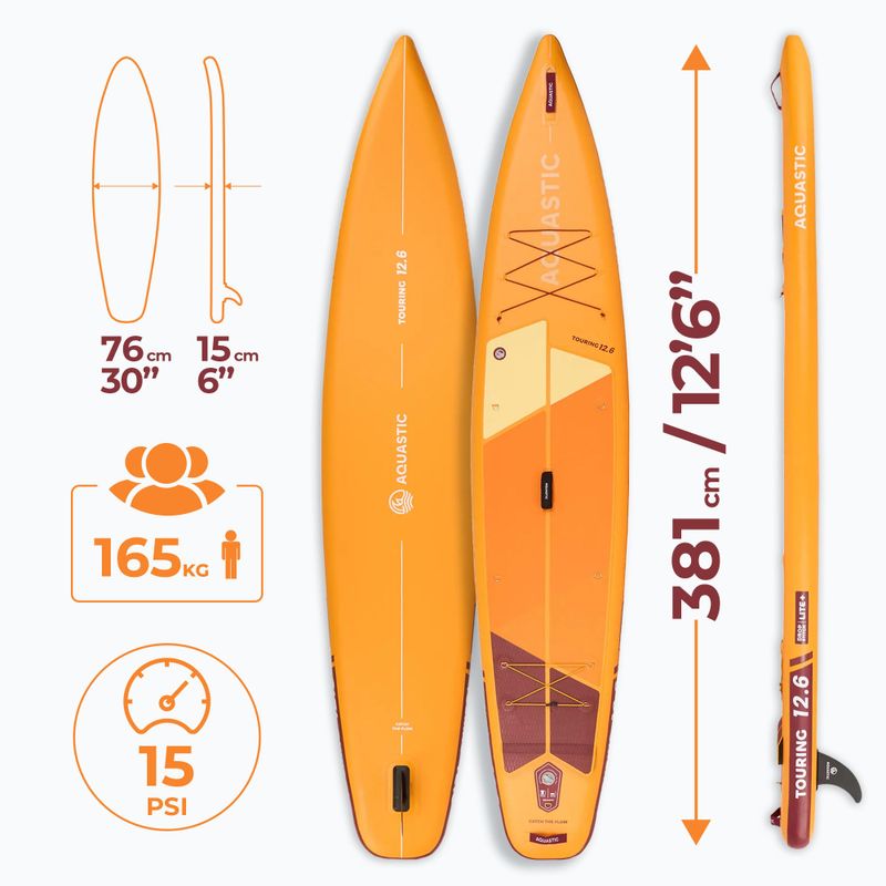 SUP AQUASTIC Touring 12'6" arancione 20