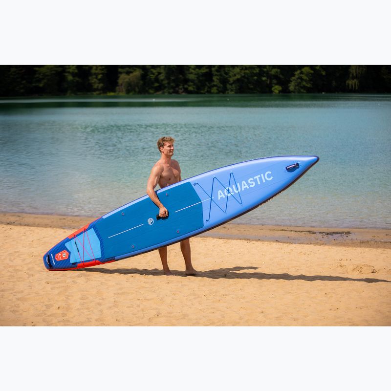 Set tavola SUP gonfiabile AQUASTIC Touring Pro 14'0" dark blue 19