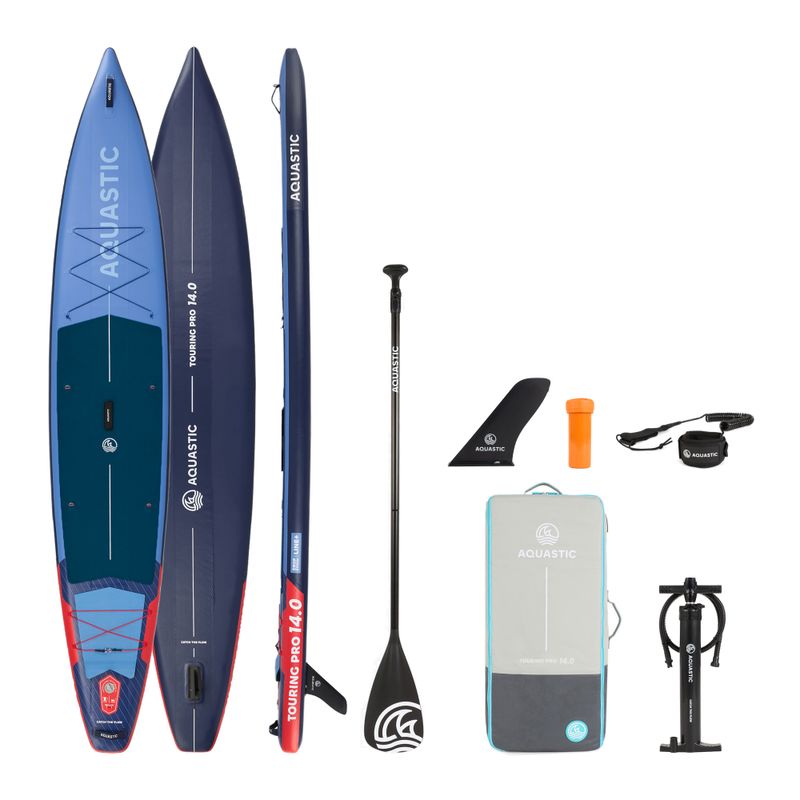 Set tavola SUP gonfiabile AQUASTIC Touring Pro 14'0" dark blue 25