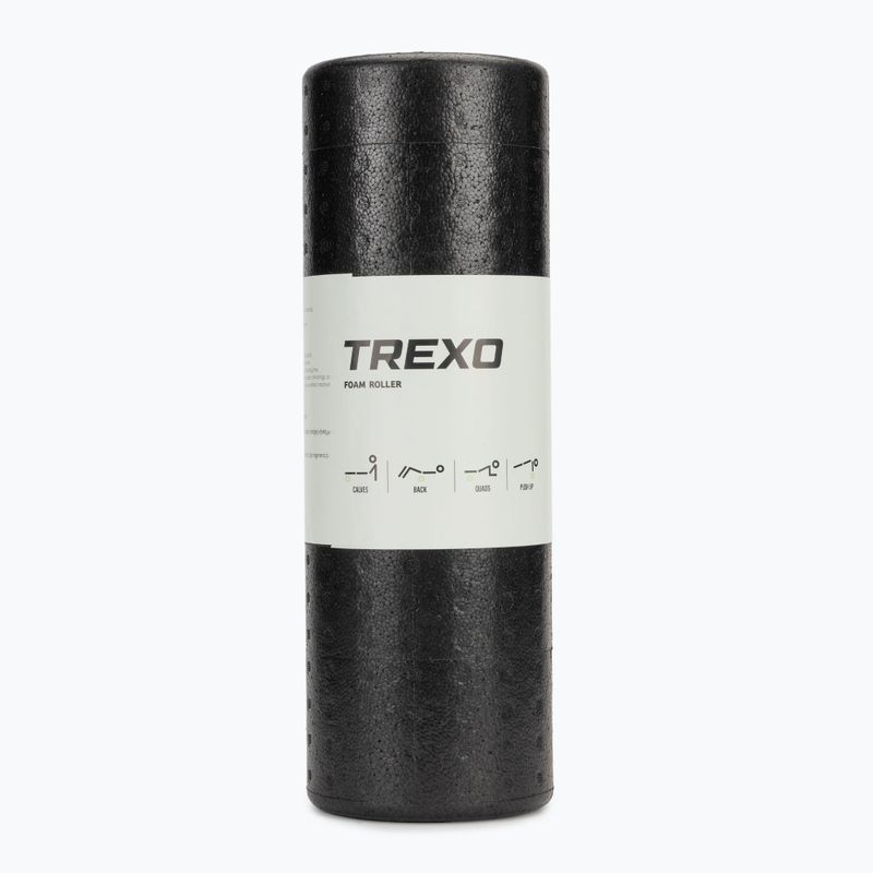 TREXO Rullo massaggiante professionale 45 cm nero 6