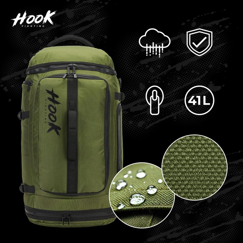 Zaino/borsa 2in1 HOOK FIGHTING Camp Duffel Bag 41 l verde 2