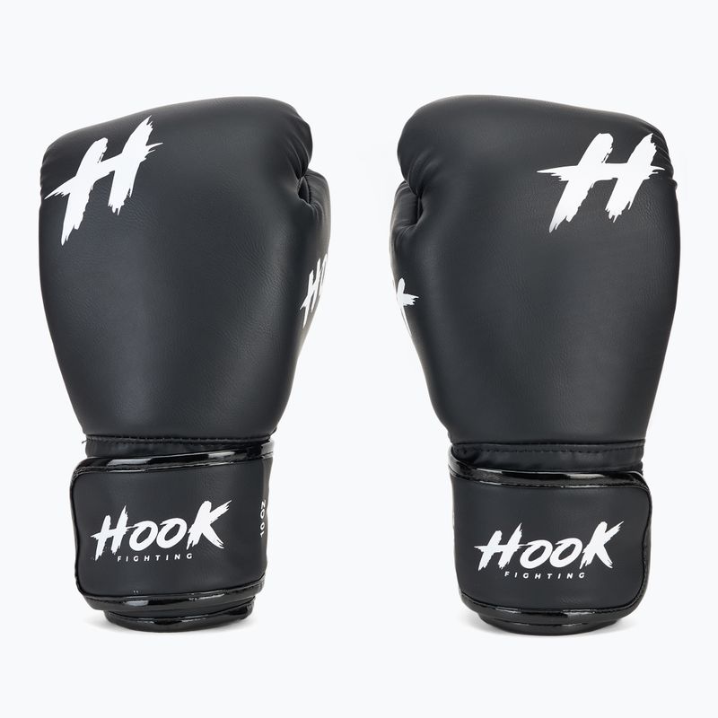 Guanti da boxe HOOK FIGHTING Ready To Spar con protezione per le mani, nero