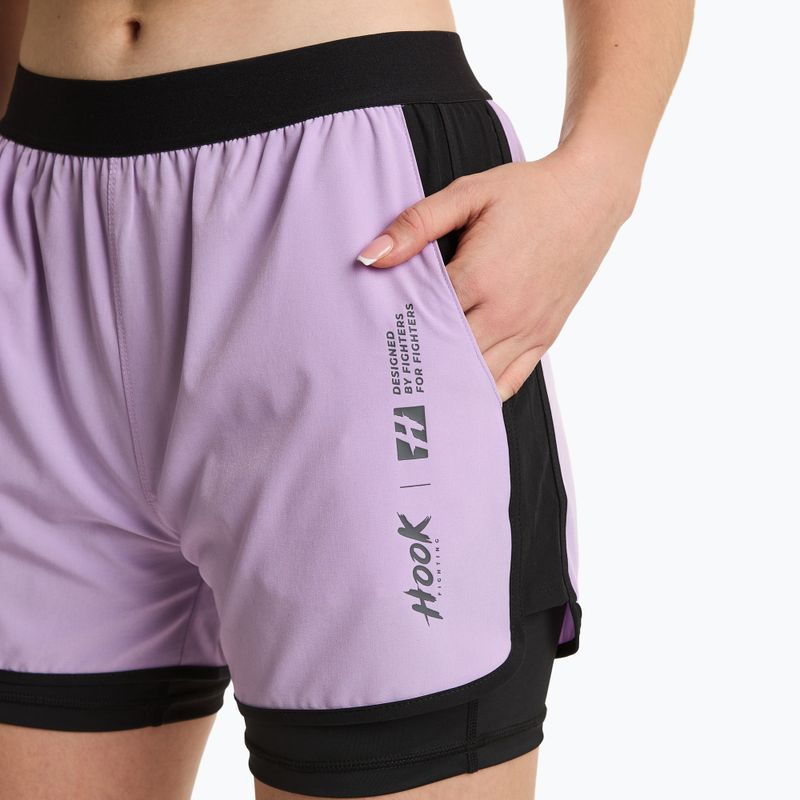 Pantaloncini da allenamento donna HOOK FIGHTING Base viola 3