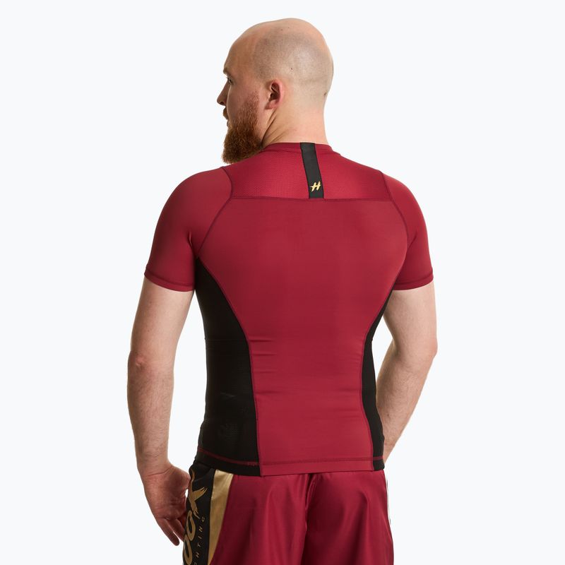 Rashguard HOOK FIGHTING Base uomo rosso 2