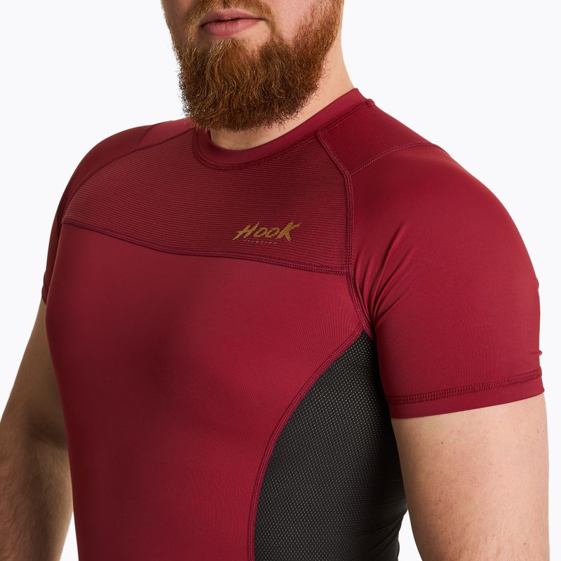 Rashguard HOOK FIGHTING Base uomo rosso 3