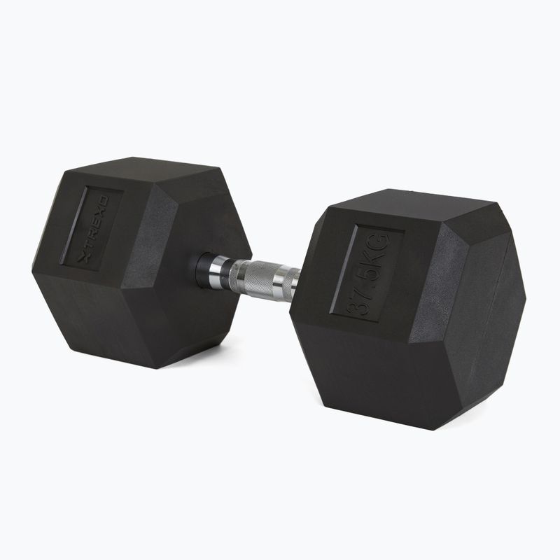 Manubri gommati TREXO Hex 37,5 kg