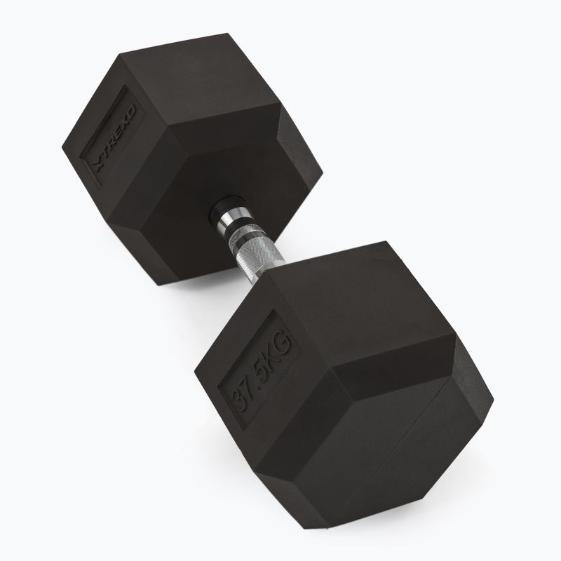 Manubri gommati TREXO Hex 37,5 kg 2