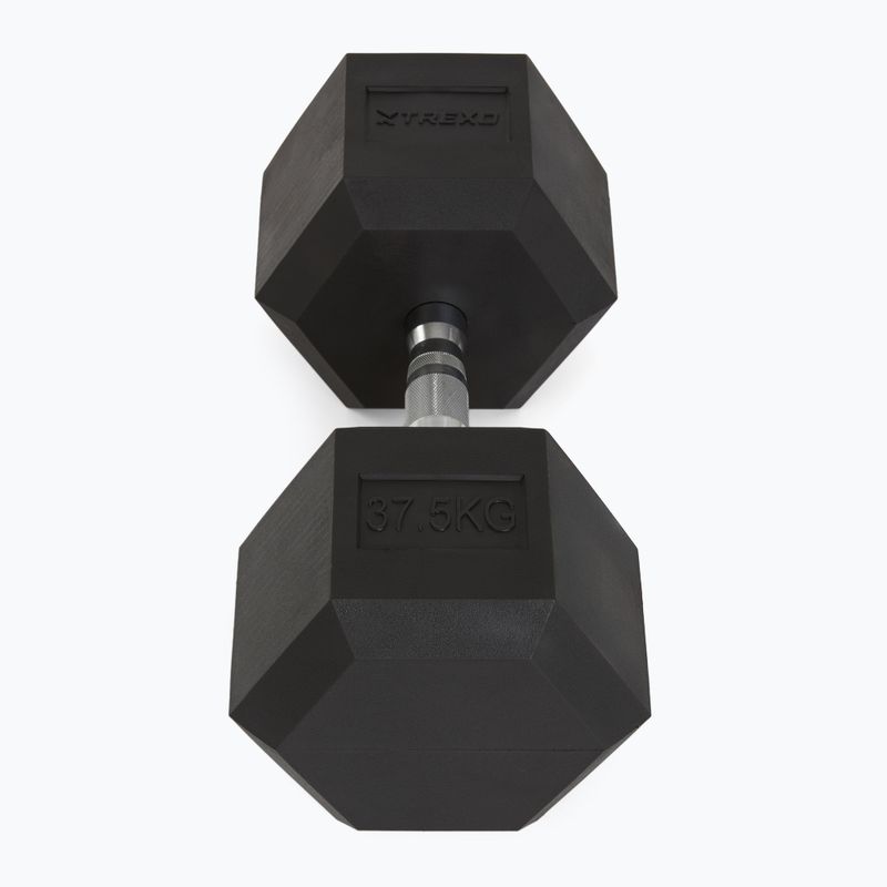 Manubri gommati TREXO Hex 37,5 kg 3