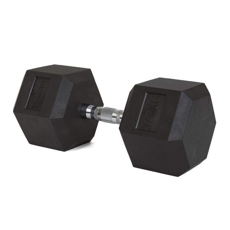 Manubri gommati TREXO Hex 37,5 kg 5