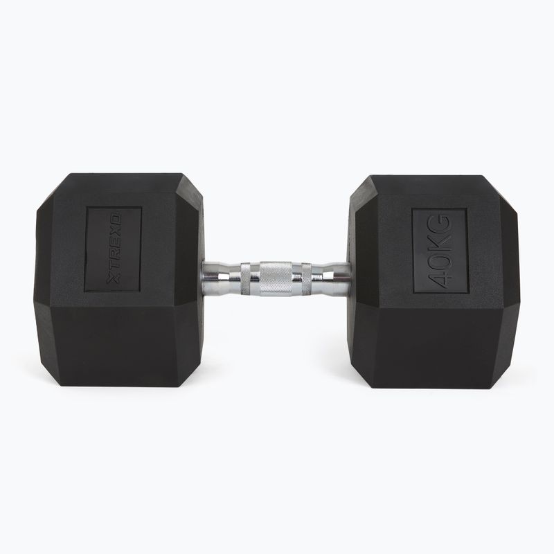 Manubri gommati TREXO Hex 40 kg 4
