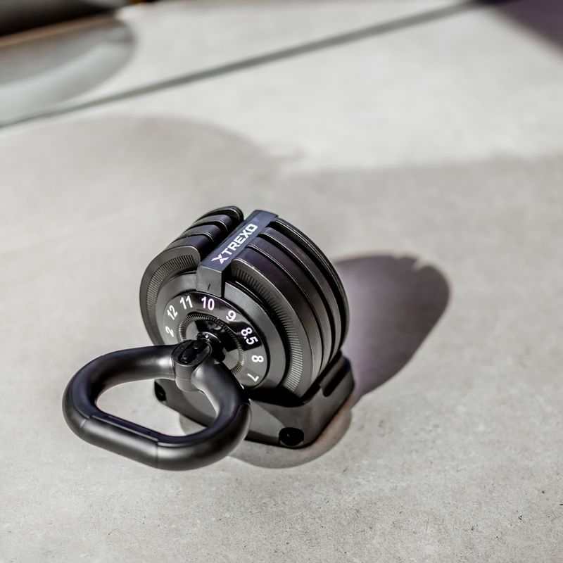 XTREXO TXO-B4W004 Kettlebell regolabile da 12 kg nero 9