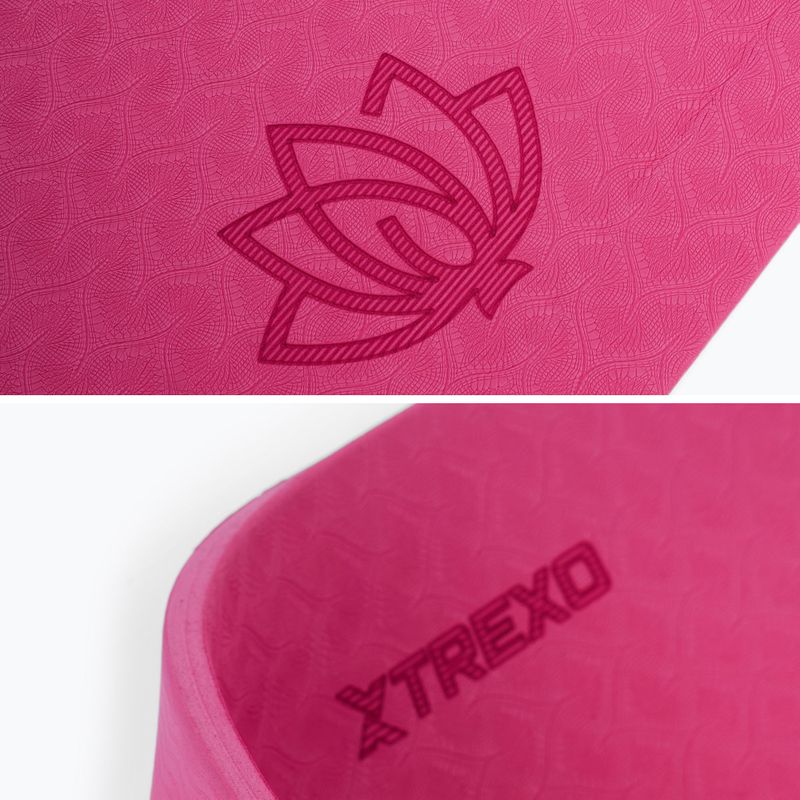 Tappeto fitness TREXO TXO-B4Z002-PK 10 mm rosa 3