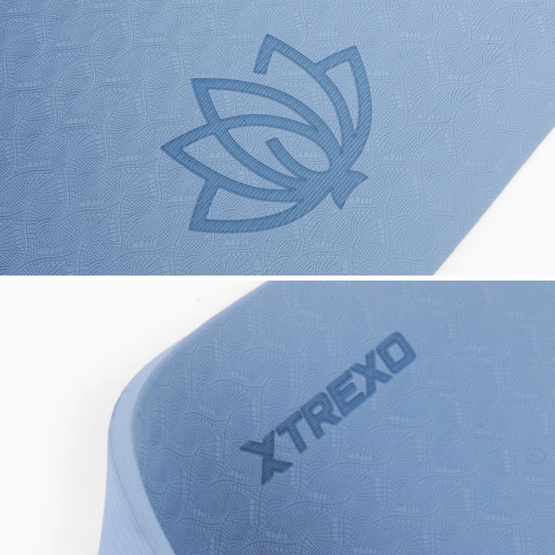 TREXO tappetino fitness TXO-B4Z002-BL 10 mm blu 3