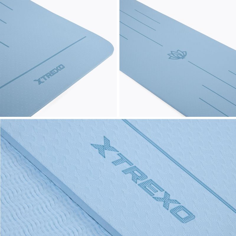 Tappetino fitness TREXO TXO-B4Z002-BL 6 mm blu 4