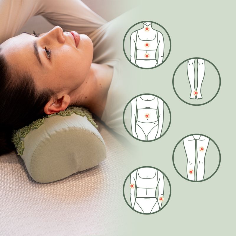 Tappeto per agopressione XTREXO con cuscino TXO-B4Z004-GN verde 10