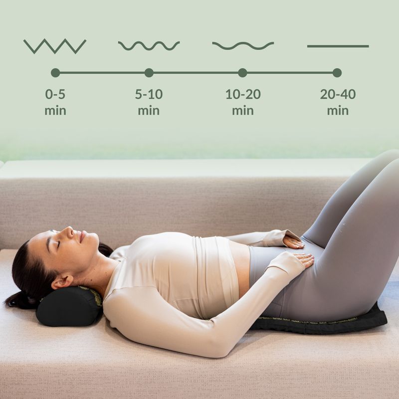 Tappeto per agopressione XTREXO con cuscino TXO-B4Z004-BK nero 12