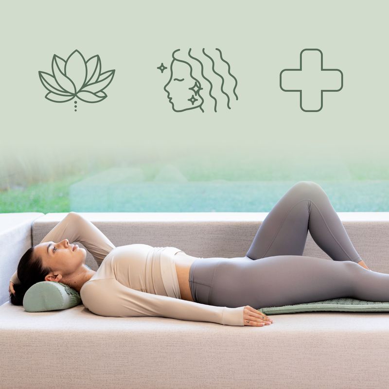 Tappetino per agopressione XTREXO grande con cuscino TXO-B4Z005-GN verde 8