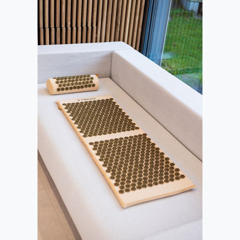 Tappeto per agopressione XTREXO grande con cuscino TXO-B4Z005-BZ marrone 15