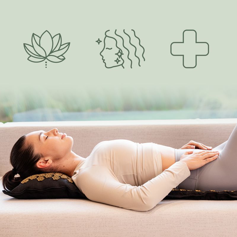 Tappeto per agopressione XTREXO ECO con cuscino TXO-B4Z006-BK nero 9