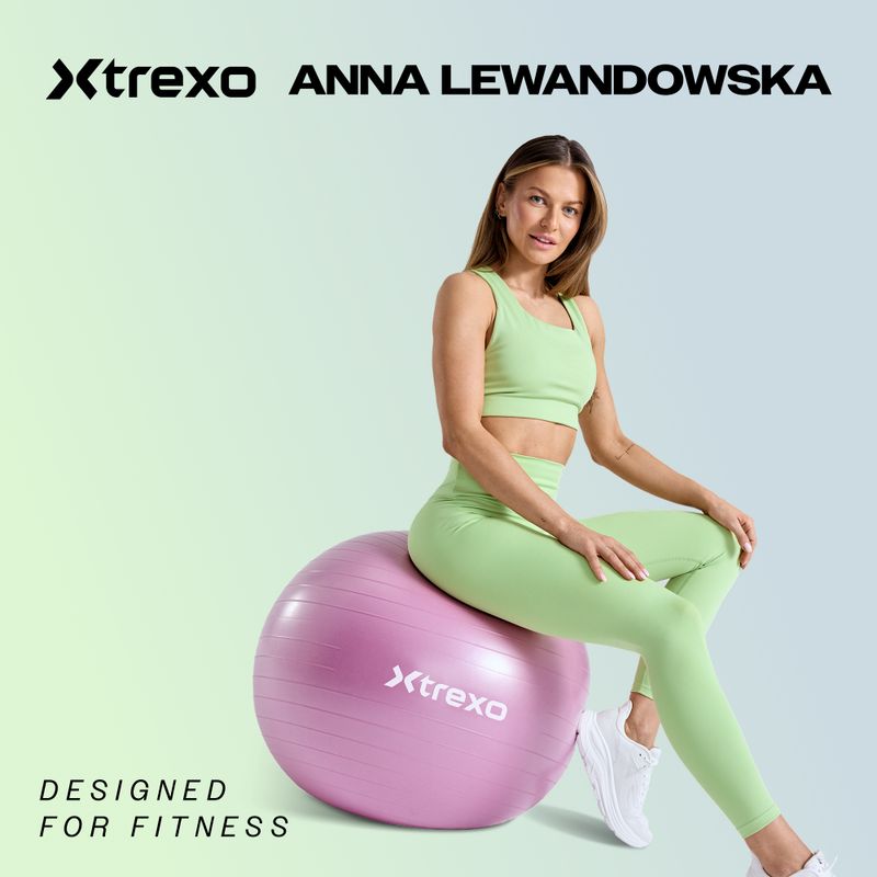 XTREXO TXO-B4Z022-GY Palla da ginnastica massaggiante grigia da 75 cm 2