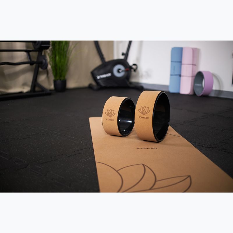 XTREXO cerchio da yoga in sughero TXO-B4Z023-NC naturale 9