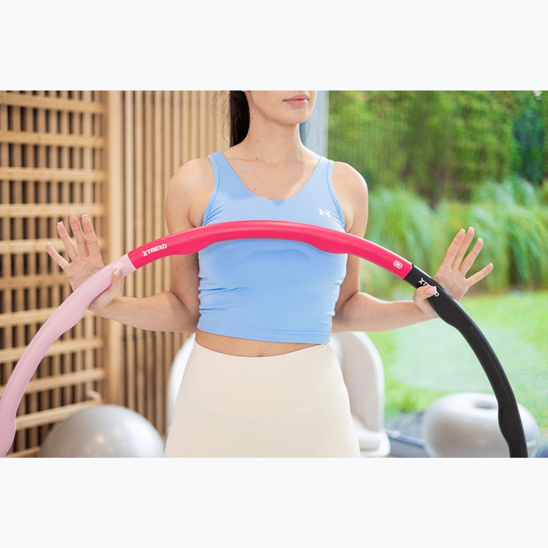 XTREXO hula hoop massaggiante TXO-B4Z035-PK rosa 6
