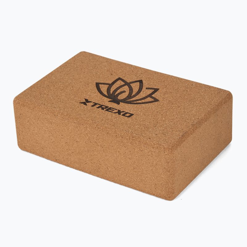 Cubo yoga in sughero XTREXO TXO-B4Z077-NC naturale