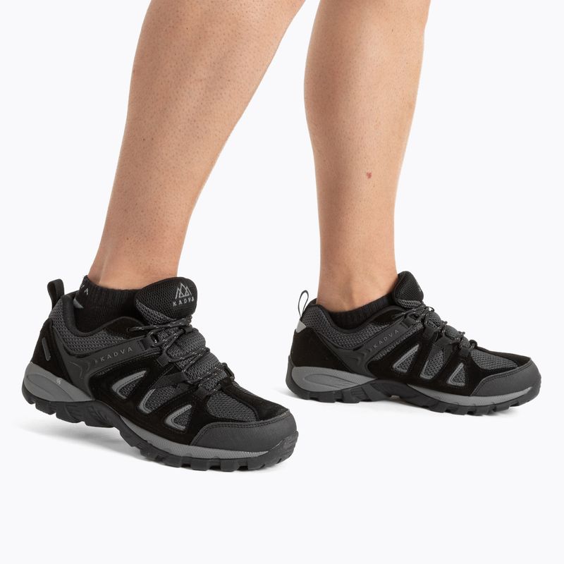 KADVA Traver Low WP, stivali da trekking da uomo, nero 3