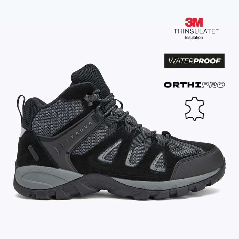 Scarpe da trekking uomo KADVA Traver Mid WaterProof nere 2